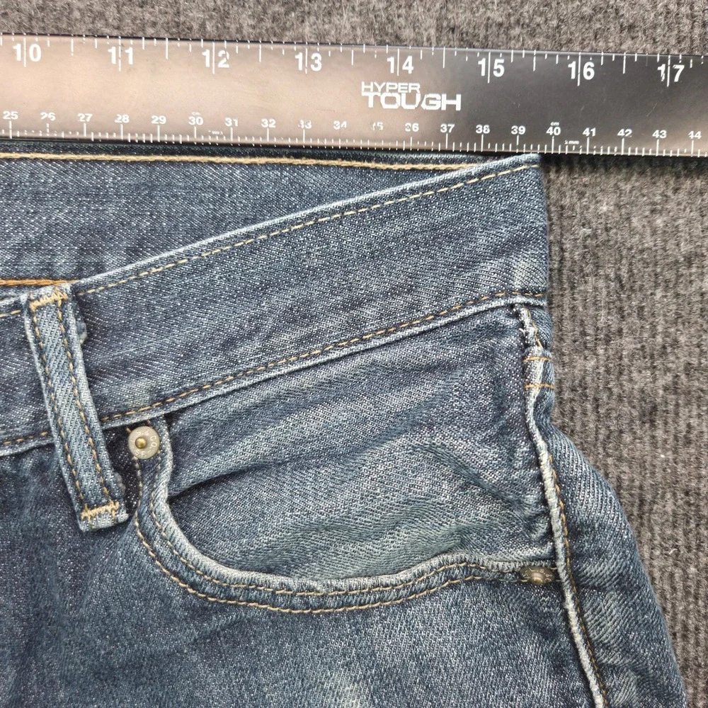 Levis 527 Mens 30x32 Blue Cotton Slim Bootcut Jeans Medium Wash Western Denim